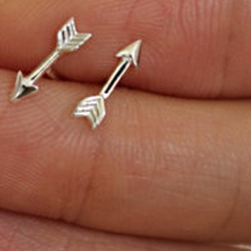 SILVER TINY ARROW EARRINGS 🏹 NEW ARRIVAL 🌟